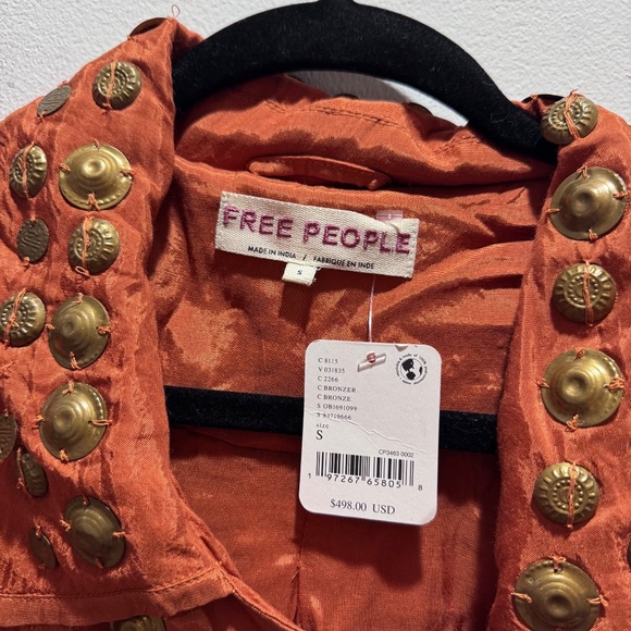 Free People Chelsea Moto Coin Jacket NEW - Picture 4 of 5